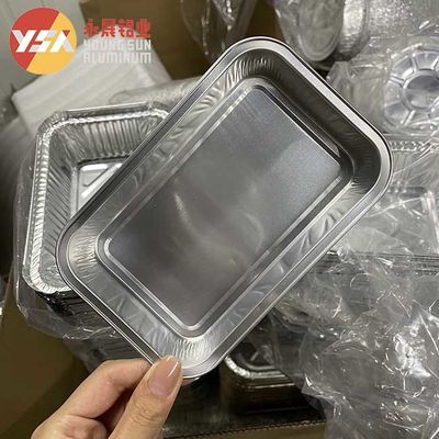 Disposable Lunch Box Wrinkle - Free Lid Aluminum Foil Takeaway Packing Box