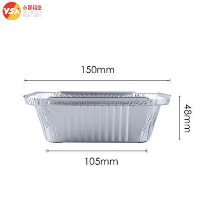 F1 8342 450ml Disposable Aluminum Foil Food Take Out Container with Lid