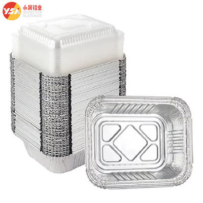 F1 8342 450ml Disposable Aluminum Foil Food Take Out Container with Lid
