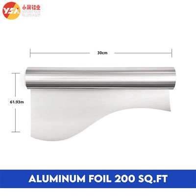200 평방 피트 알루미늄 필름 0.014mm X 30cm X 61m 필름 롤 래퍼