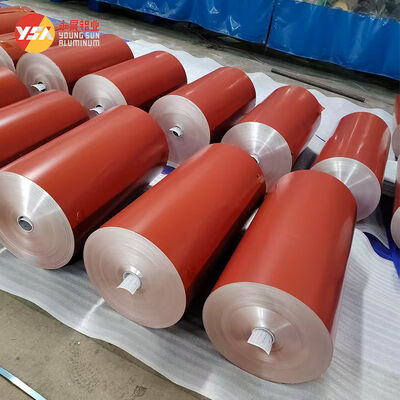 5052 PVDF 코팅 알루미늄 코일 0.3mm-3.0mm 사용자 정의 너비 지붕 관개 건물 정면