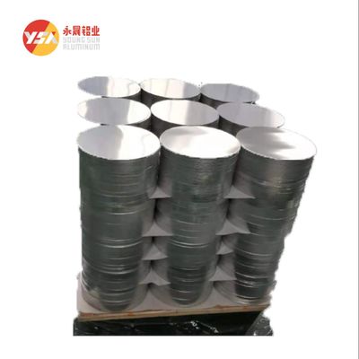 0.6mm 두께 50mm Dia H32 알루미늄 알루미늄 원판 사용자 정의 크기 높은 평면성 Burr 무료 가장자리 식품 등급